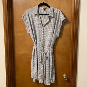 Cute polka dot shirt dress